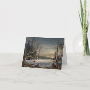 HIVER DANS LA CARTE DE NOËL DE CATSKILLS