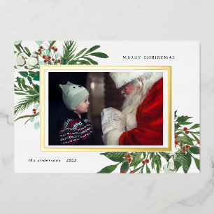 hiver floral photo vacances foin invitation