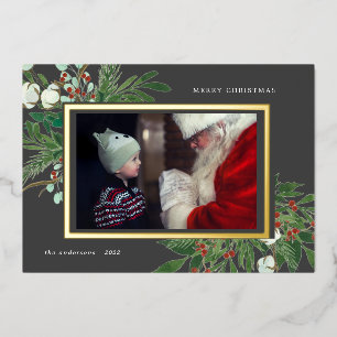 hiver floral photo vacances foin invitation