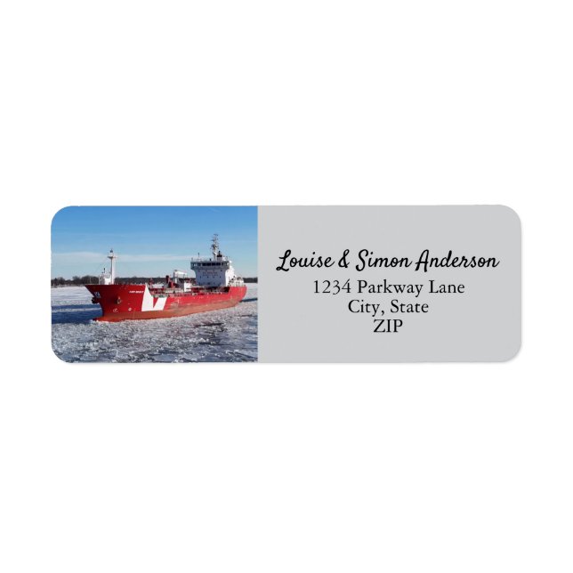 Hiver Freighter Iver Bright Great Lakes Adresse (Devant)