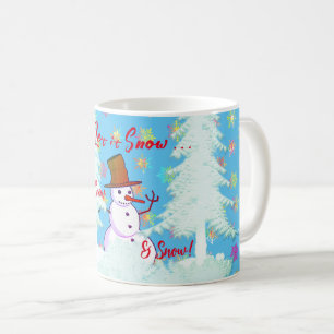 Hiver Fun Snowman Hot Drink Latte Mug