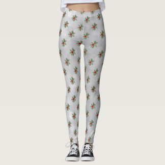 Hiver Holly Berry Leggings Motifs