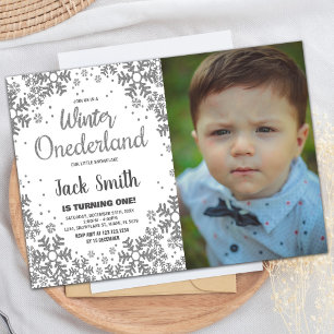 Hiver Invitations ONEderland Parties scintillant d
