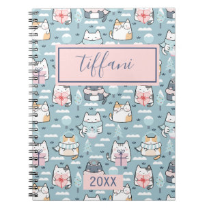 Hiver Kitty Cats Carnet photo spirale
