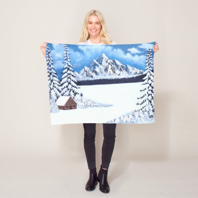Hiver Merveilleuse scène polaire couverture (En situation)