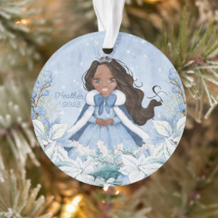 Hiver neigeux Afro-Américain Princesse