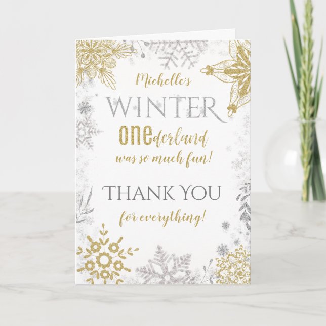 Hiver Onederland 1er anniversaire Merci (Devant)