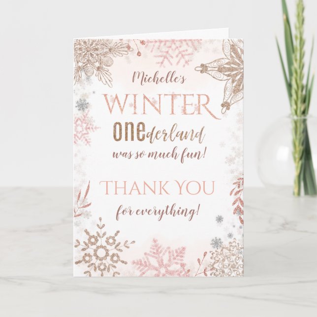 Hiver Onederland 1er anniversaire Merci (Devant)