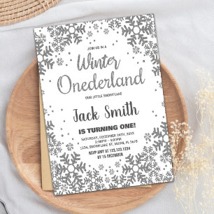 Hiver ONEderland Invitations Parties scintillant a