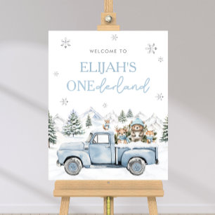 Hiver Onederland Première Affiche de bienvenue d'a
