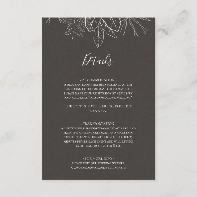 Hiver rustique | Carte de boîtier pour les détails (Devant)