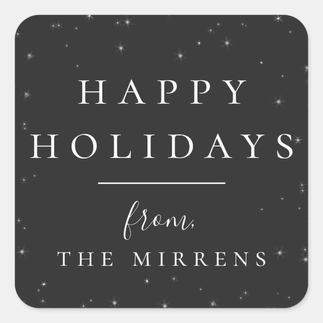 Hiver | Sticker Black Holiday (Devant)