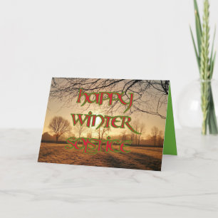 Hiver Sun : Carte heureuse païenne de solstice