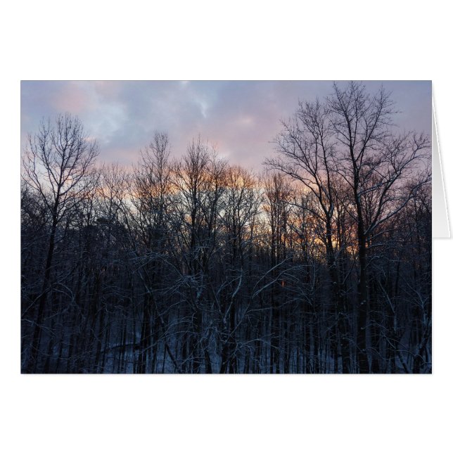 Hiver Sunrise I Pastel Paysage naturel (Devant Horizontal)