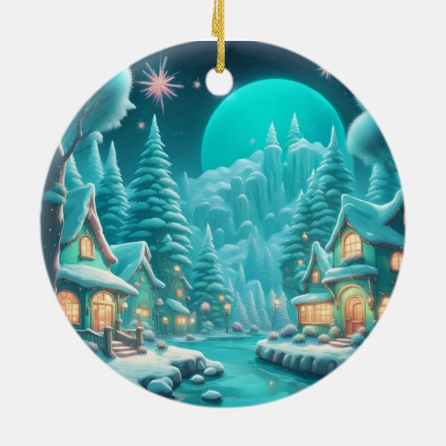 Hiver Wonderland Village Ornement (Dos)