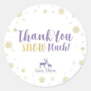 Hivernal pays des merveilles, Autocollant de Merci