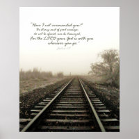 Hivernal Tracks and Scripture 16x20 Poster Gloss