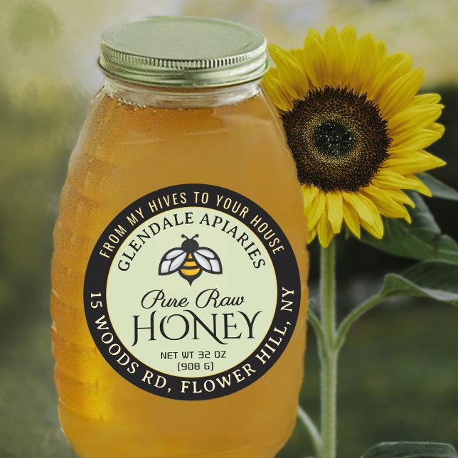 Hives to House Pure Raw Honey Honeybee Sticker     (Creator Uploaded)