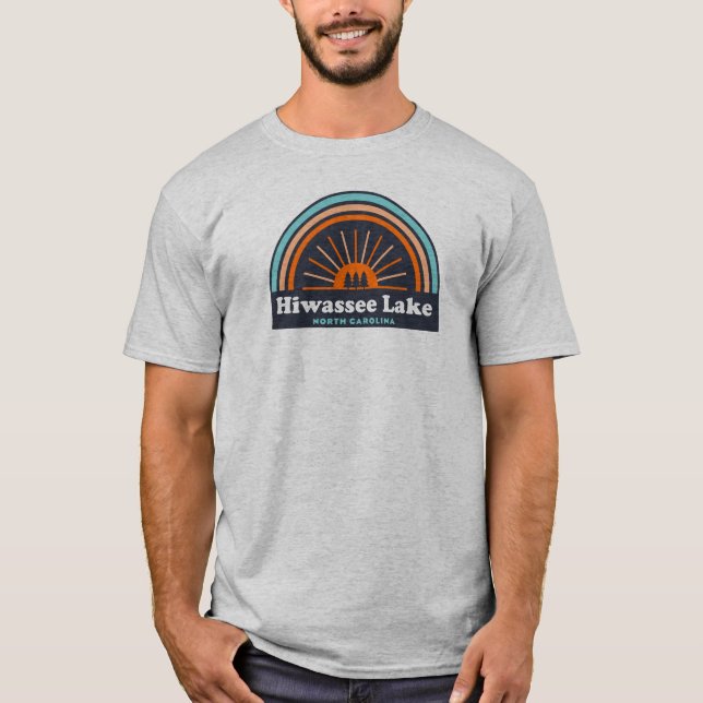 Hiwassee Lake North Carolina Rainbow T-Shirt (Front)