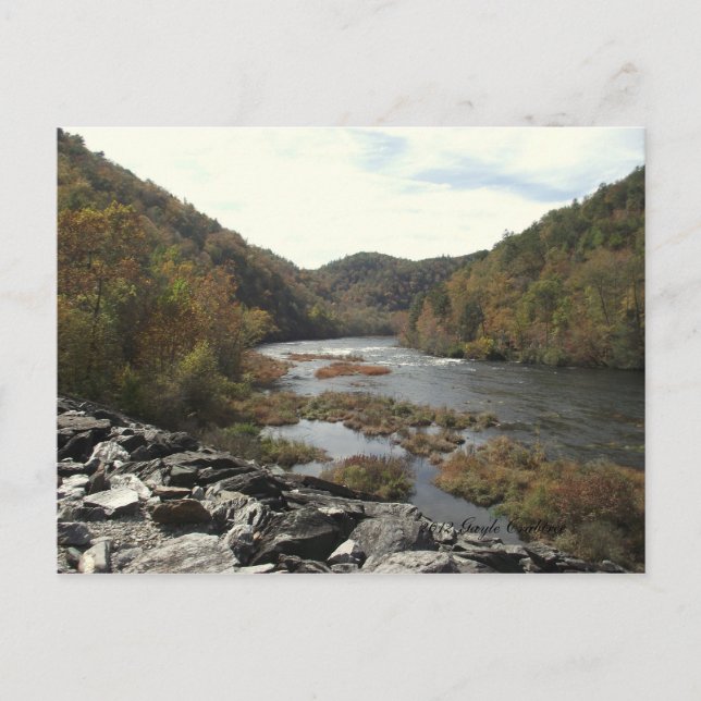 Hiwassee River at Appalachia Powerhouse Postcard (Front)