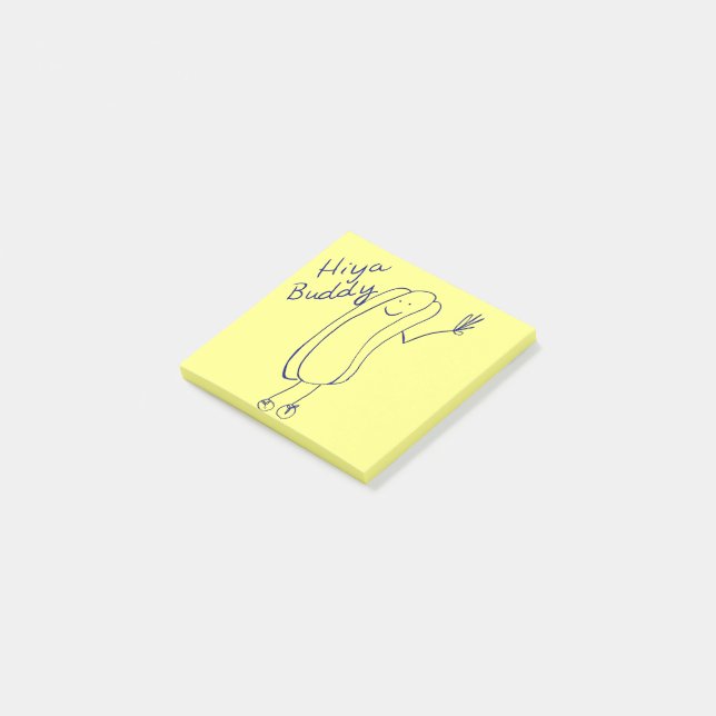 Hiya Buddy Post-It Notes (Incliné)