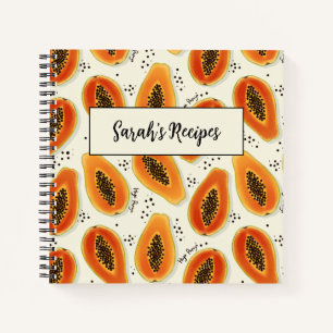 Hiya Papaya Pattern Notebook