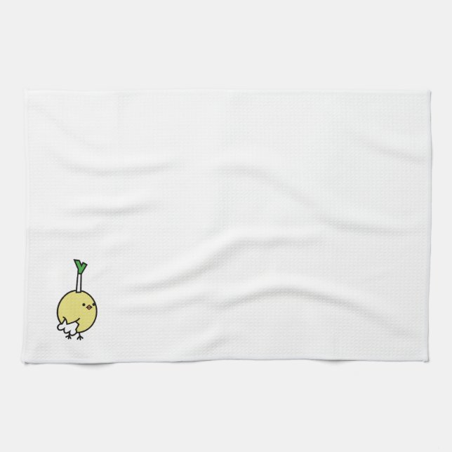 Hiyoko Chonmage Kitchen Towel (Horizontal)