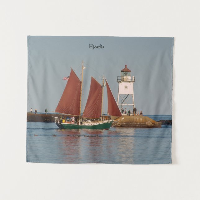 Hjordis & Grand Marais Light tapestry (Front (Horizontal))