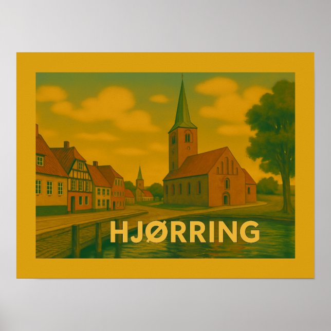 Hjørring Denmark Church Poster (Front)