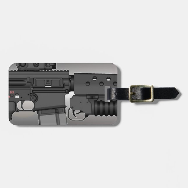 HK417 with M203 Luggage Tag (Front Horizontal)