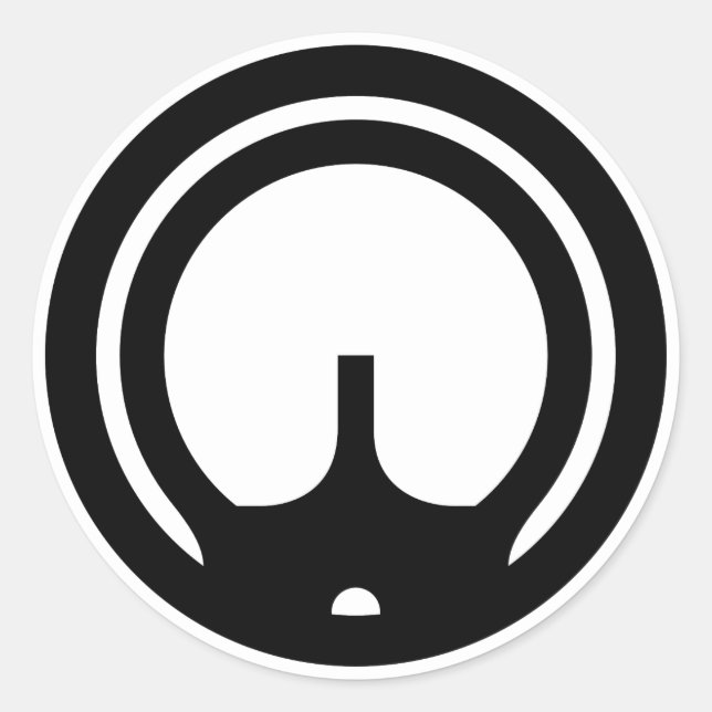 HK 94/MP5 Sights Classic Round Sticker (Front)