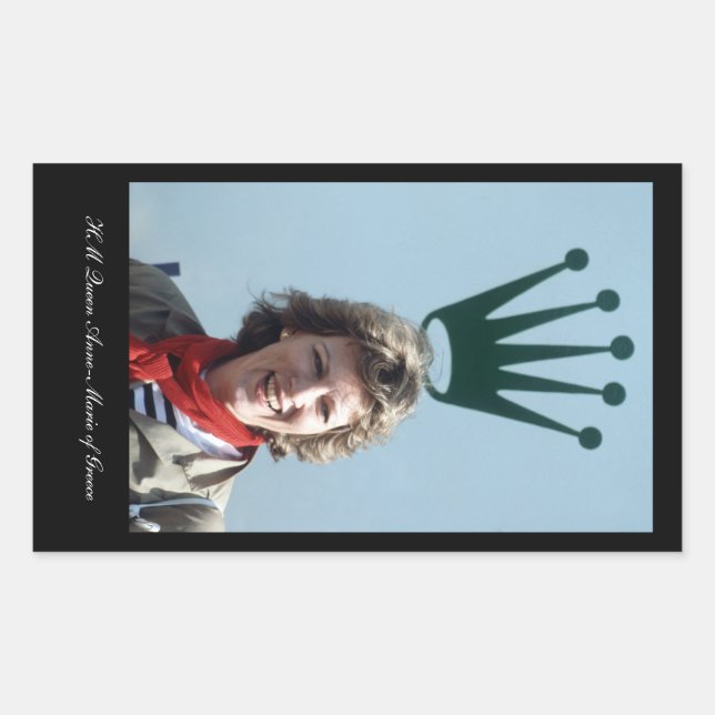 HM Queen Anne-Marie of Greece Sticker (Front)