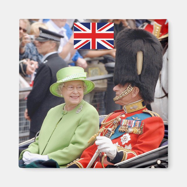 HM Queen Elizabeth-Duke of Edinburgh Magnet (Front)