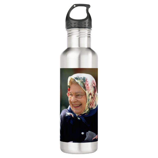 HM Queen Elizabeth II 710 Ml Water Bottle (Front)