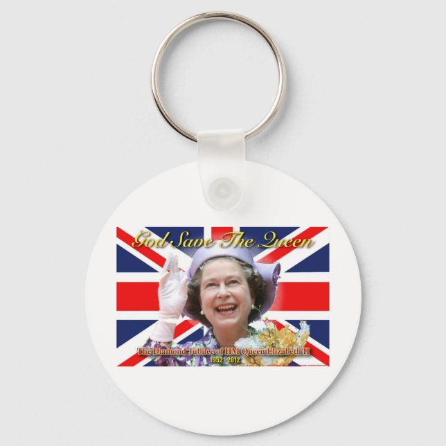 HM Queen Elizabeth II Diamond Jubilee Keychain (Front)