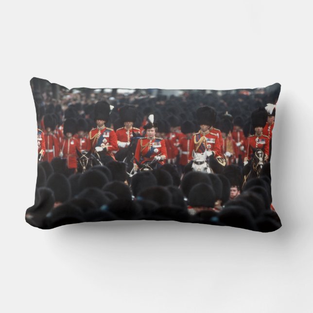 HM Queen Elizabeth II Diamond Jubilee Lumbar Pillow (Front)