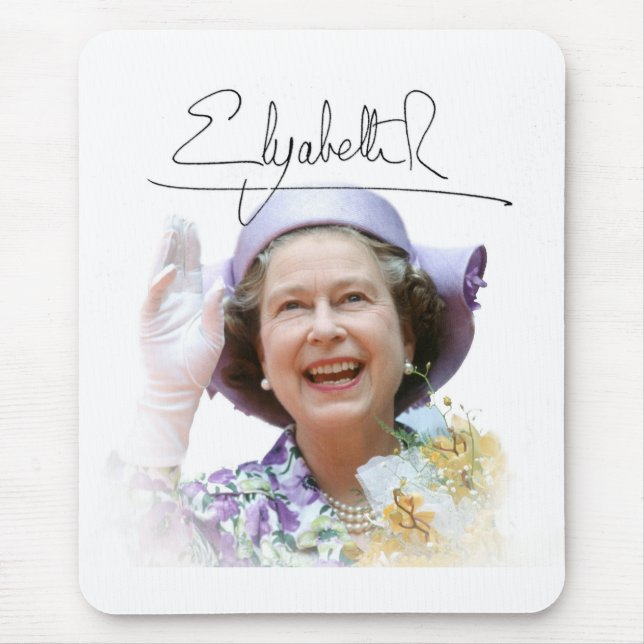 HM Queen Elizabeth II Mouse Pad (Front)