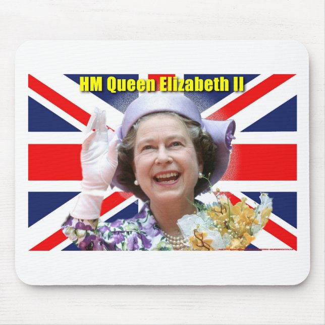HM Queen Elizabeth II Mouse Pad (Front)