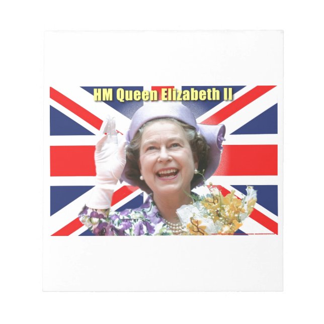HM Queen Elizabeth II Notepad (Front)