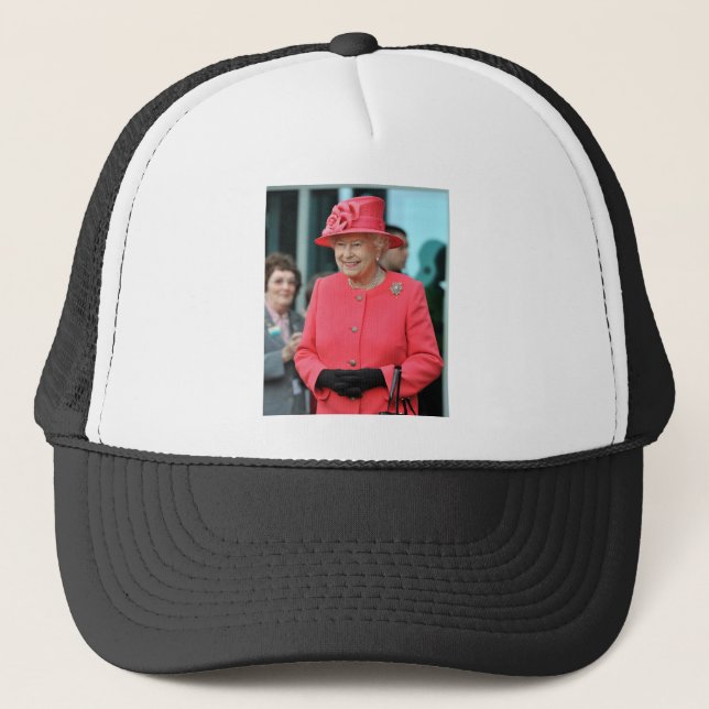 HM Queen Elizabeth II Warrington 2012 Professional Trucker Hat (Front)