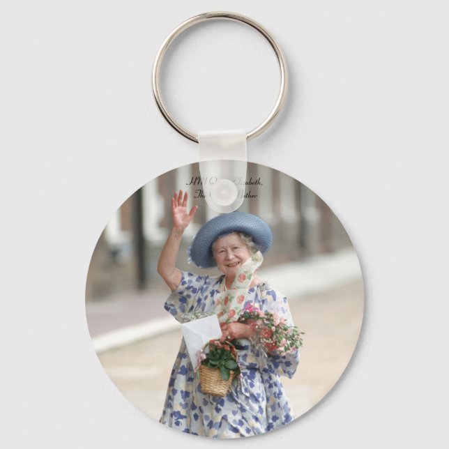 HM Queen Elizabeth The Queen-Mother 1988 Keychain (Front)