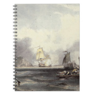 HM Ships Imogene and Andromache passing the Batter Notebook