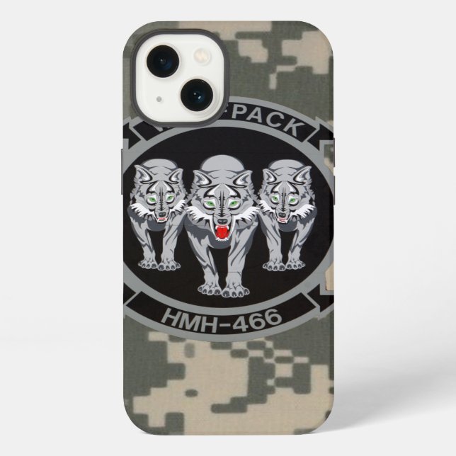 HMH-466 "Wolfpack" Digital Camo iPhone Case (Back)