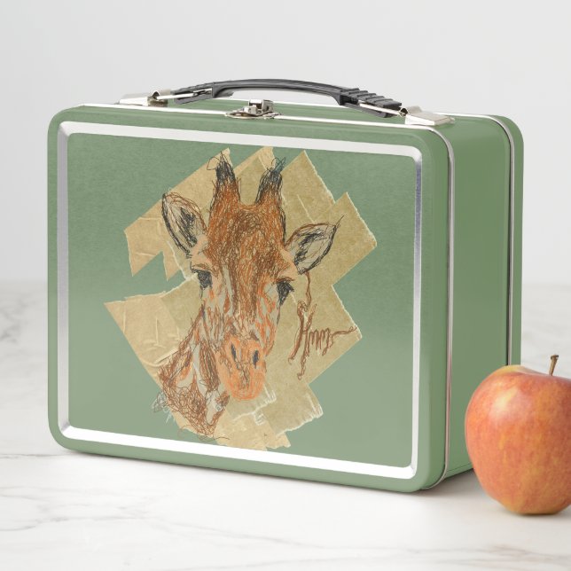 "HMM" GIRAFFE METAL LUNCH BOX (In Situ)
