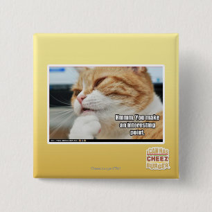 Hmmm. 2 Inch Square Button