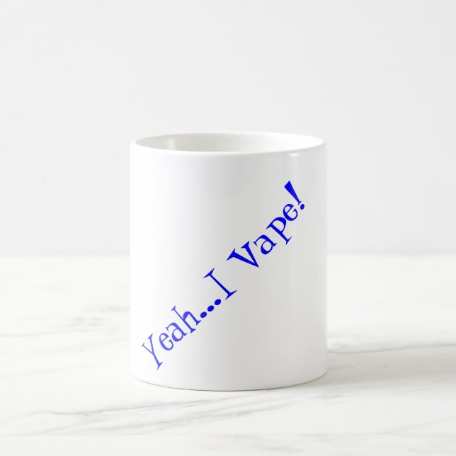 Hmmmm. Coffee with your morning vape! Coffee Mug (Center)