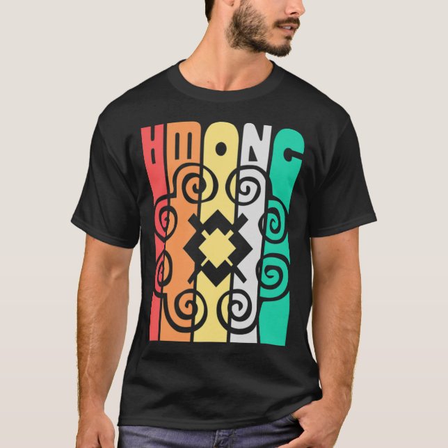 Hmong Hmoob Retro Tee animals bibi and tina  (Front)