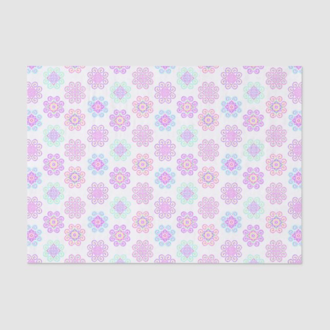 Hmong Inspired, Bright Pattern Tissue Paper (Front)