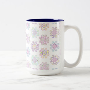 Hmong Inspired Pattern Design Two-Tone Coffee Mug
