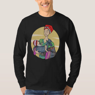 Hmong Miao Proud Traditional Mother Woman Hmoob Et T-Shirt